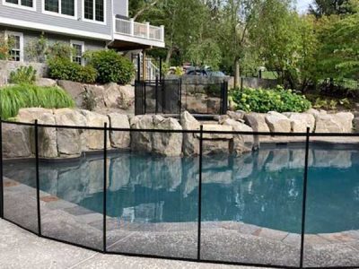 Removable Mesh Pool Fence
